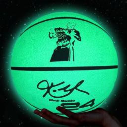 Bolas de basquete de brilho reflexivo ao ar livre, basquete luminoso brilhante, crianças e jovens, presente grátis, rua, tamanho 7 - Image 2