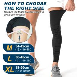 Joelheiras De Basquete, Esporte Joelheira, Crashproof, Antislip, Manga De Perna, Almofada De Proteção, Guarda De Suporte, Compressão Acolchoada, 1Pc - Image 5