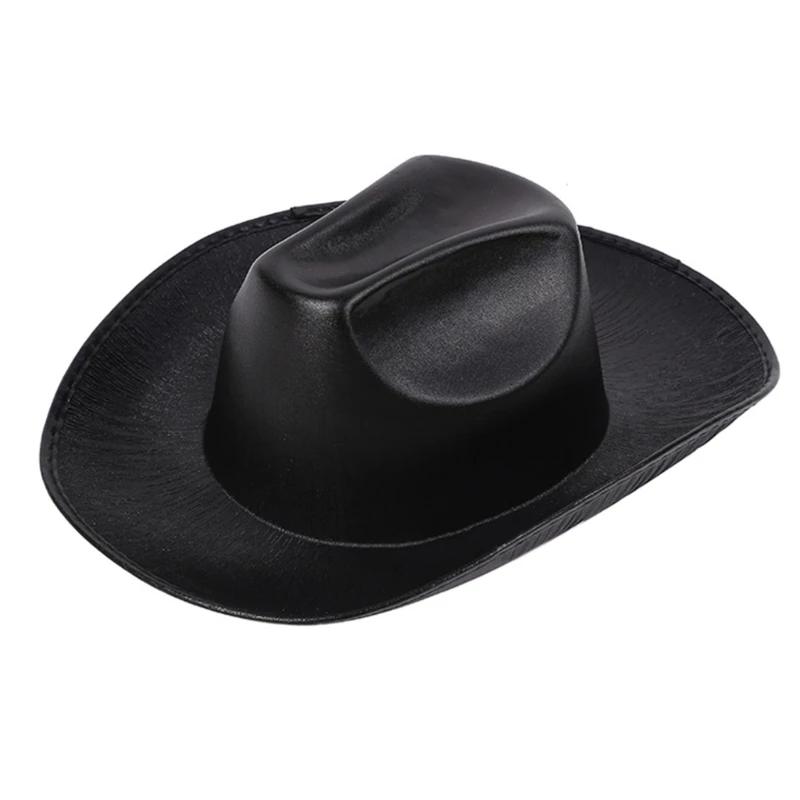 Chapéu de cowboy cintilante para festas aurora glitter, selvagem para despedida de solteira, discoteca, chapéu para atriz cantora - Image 1