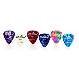 Alice-palhetas para guitarra, acessório para guitarra, acústico, elétrico, multicolorido, 0,46/0,71/0,81mm, 100 peças - Image 2