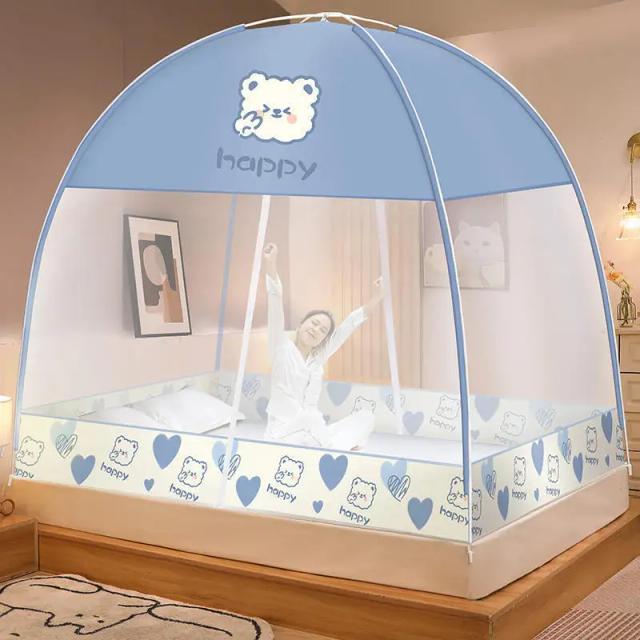 Cortina Antimosquito Yurt com Zíper, Fechamento Completo e Instalação Simplificada