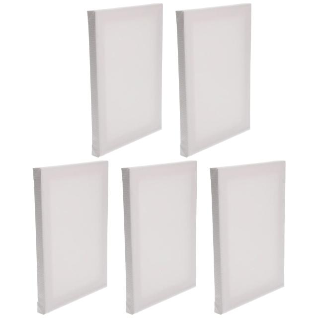 Conjunto de Lonas em Branco para Pintura: Prancheta, Aquarela e Telas Pequenas - 5 Peças de Layout Elástico e Grande