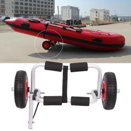 Reboque De Caiaque De Alumínio, carrinho De Transporte De Canoa, carrinho De Caiaque Durável, Rodas De Areia - Image 3