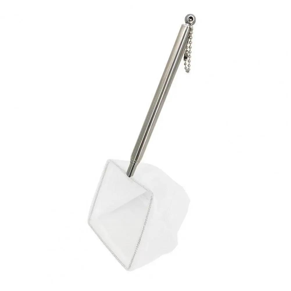 Mini rede de pesca com alça longa Rede de aquário Malha de pesca do aquário Aterragem telescópica de peixes Saco de malha profunda - Image 1