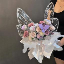 Papel De Embrulho, Pacote De Asas De Borboleta, Material De Embalagem De Buquê DIY, Presentes De Dia E Aniversário Das Mães, Floristas, 20 Conjuntos - Image 6