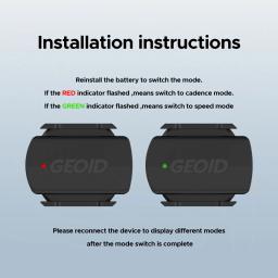 GEOIF CS600 Sensor inteligente de velocidade e cadência de ciclismo Bluetooth 5.0/ANT + Transmissão de modo duplo Sensor de velocidade de bicicleta à prova d'água - Image 6