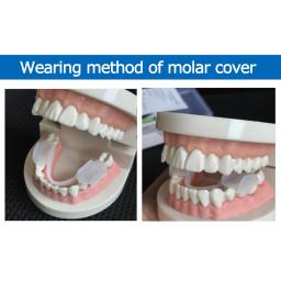 Protetor de boca dental Protetor de tala de dentes macios Universal Anti-Wear Almofada de dente de silicone para moagem, apertando à noite, 2pcs - Image 6