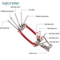 Multifuncional 11 em 1 ferramentas de reparo de bicicleta mini chave de fenda corrente hex falou mtb mountain portátil kit de ferramentas de reparo de bicicleta - Image 2