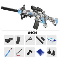 Novo m416 água gel arma blaster manual elétrico 2 modos arma de brinquedo rifle ar paintball pneumático para adultos meninos crianças cs go - Image 1