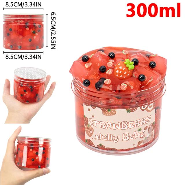 Conjunto de Slime Argila de Modelagem Colorida Geléia de Frutas Super Macio Não Pegajoso DIY Cristal Brinquedo Alívio de Estresse