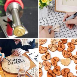 DIY Woodworking Stamping Set, Escultura Elétrica, Ferramentas Queimadas, Números e Letras Cabeças, Ferro de Solda Branding Heads, 28 Pcs, 56Pcs - Image 5