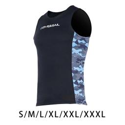 Colete de roupa de mergulho masculino, colete de mergulho sem mangas, esportes aquáticos, 2 mm moderno, neoprene, - Image 2