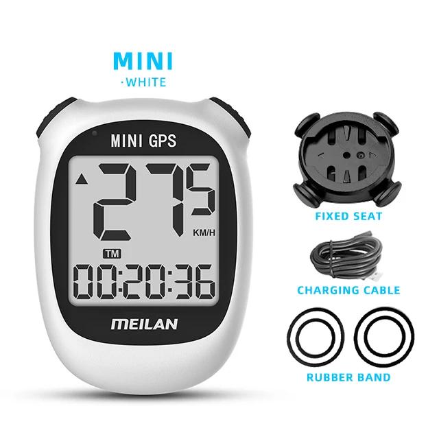Meilan-mini computador de bicicleta m3, equipamento de gps para ciclismo, sem fio, com velocímetro de velocidade de horário, para jovens Oval bonito fácil de transportar meninas senhoras vermelhas pequena miniatura - Image 1