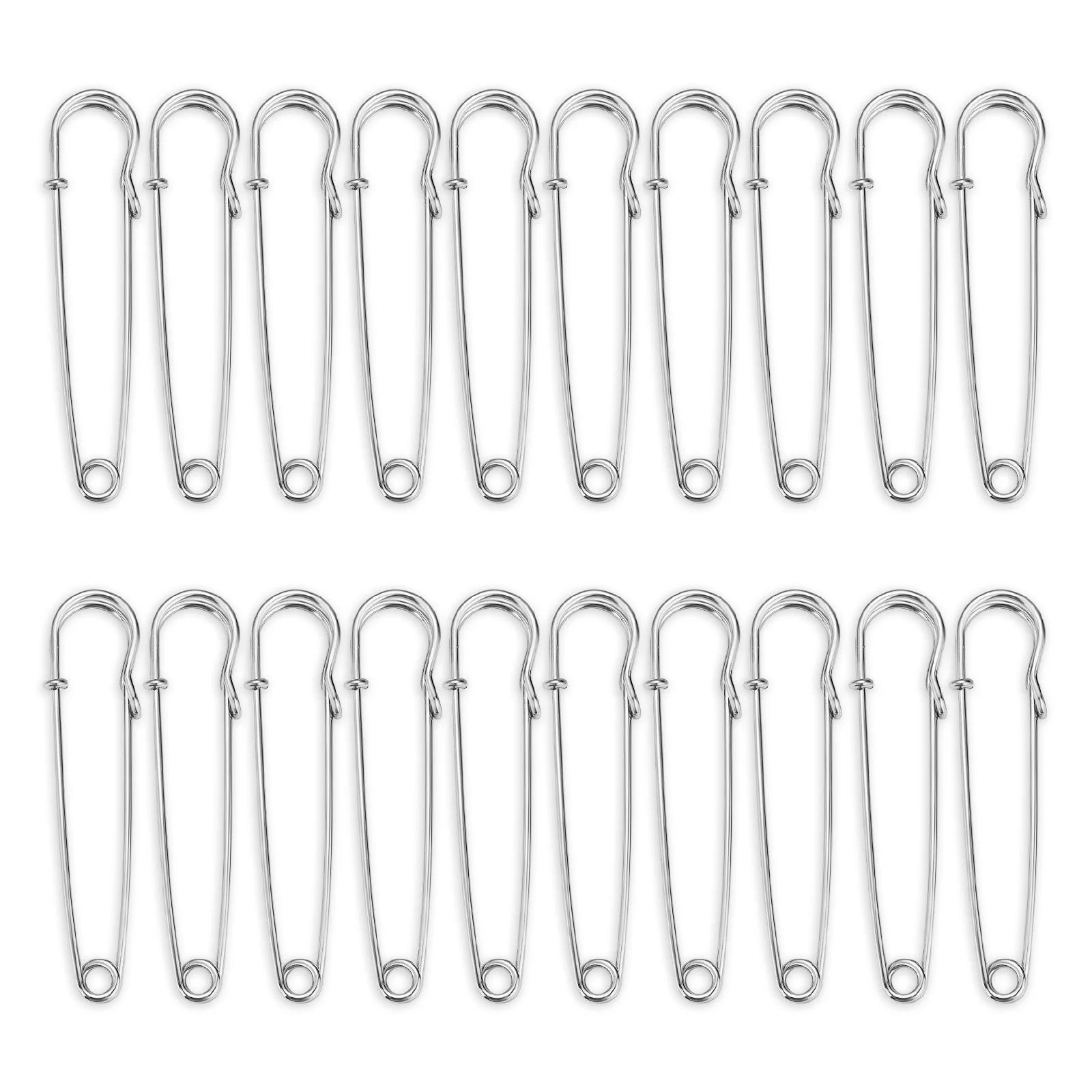 Alfinetes de segurança para DIY Iron, Silver and Golden Needles, Broche para acessório de vestuário, Broche Supply, 45mm, 50mm, 55mm, 60mm, 65mm, 70mm, 75mm, 80 milímetros, 100 milímetros, 20PCs - Image 1