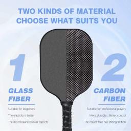 Pickleball Racket Paddle Set, Conjunto de 2 Raquetes e 4 Pickleballs, Raquete Pickle-Ball, Acessórios Esportivos, Novo - Image 5