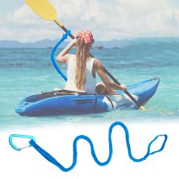 Leve Stretchable Kayak Paddle Leash, colhedor enrolado para SUP, caiaque, canoagem, barcos, 5-7 pés, 2pcs - Image 3