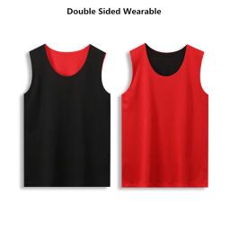 Respirável dupla face Wearable Homens Basquete Jerseys Double-deck Camisa Esportiva Sleevess Homens Uniforme De Basquete Sportswear - Image 1