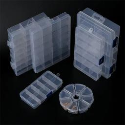 Caixa De Armazenamento De Jóias De Plástico Transparente, compartimento, Recipiente Ajustável, Caixas, Contas, Anel, Brinco, Caso Organizador, 8 Estilos - Image 2