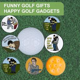 6 contagens engraçado feliz gilmore conjuntos de marcadores de bola de golfe, acessórios de golfe para homens golfistas pai namorado marido aniversário dia dos pais - Image 2
