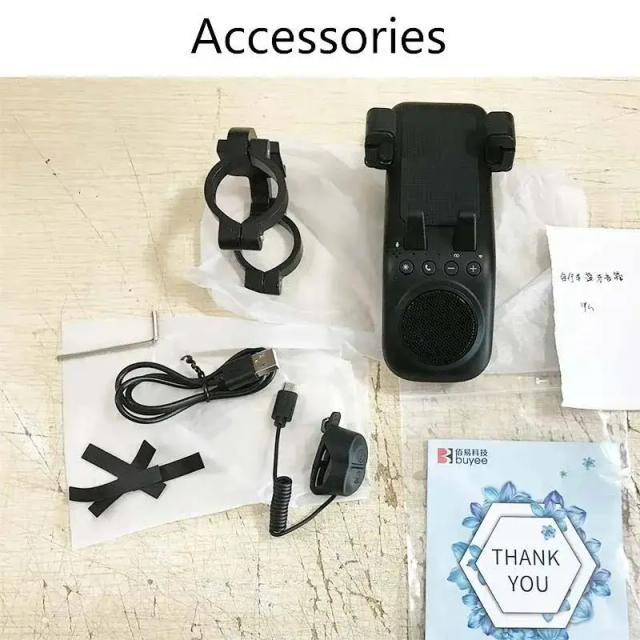 Kit 10 em 1 para Bicicleta: Luz USB Recarregável, Suporte para Telefone, Alto-Falante Bluetooth e Acessórios Multifuncionais com Bateria de 5000mAh