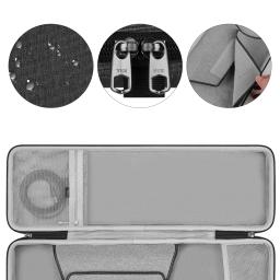Estojo rígido Geekria compatível com Keychron K6, combinação de teclados e mouse Nuphy Halo65, bolsa de viagem para teclado de 68 teclas - Image 2