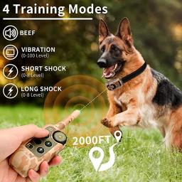 Abqp elétrica coleira treinamento do cão controle remoto recarregável casca do cão colar à prova dwaterproof água anti dispositivo latido para todo tamanho do cão - Image 2