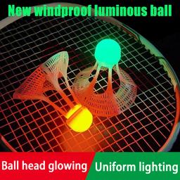 Outdoor Windproof Nylon Badminton bola luminosa, petecas fluorescentes, Super Resistente LED Acessórios - Image 2