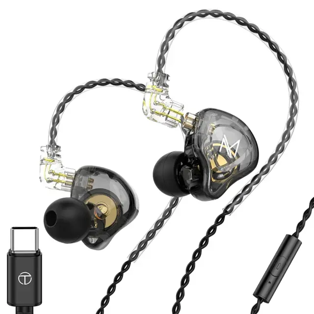 Fones de Ouvido TRN com Cancelamento de Ruído e Monitoramento HiFi para DJs e Esportes - Modelos MT1, ST5, Kirin MT4, MT3
