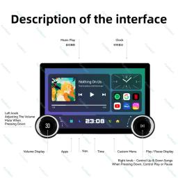 Rádio estéreo para carro Android para Toyota Noah, Leitor multimídia WiFi, Navegação GPS, Autoradio 4G, 2 DIN, 11.8 ", Voxy 2014-2019 - Image 4