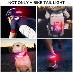 USB recarregável LED bicicleta luzes, cauda lâmpada, impermeável, montanha estrada ciclismo, iluminação de bicicleta, lanterna traseira para lanterna bicicleta - Image 5