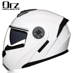 Orz-Capacete Unisex com Viseira, Proteção Multi Layer, Capacete de Segurança, Certificação Dot, Bluetooth, Presentes - Image 3