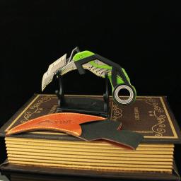 Valorant Rotatable Rgx Karambit com Holster Game, Modelo Metal, Real Steel Katana, Faca Exterior, Brinquedos Balisong, Arma de Metal, 13cm - Image 3