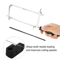 Ajustável Sawbow-Shaped Hacksaw Lâminas para Artesanato Jóias, DIY Ferramentas Manuais, Spiral Saw Blades, ajustável Saw, Sawbow - Image 5