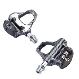 RACEWORK-Pedais De Bicicleta De Fibra De Carbono Com Rolamentos, Sistema De Bloqueio, Peças De Ciclismo Ultra Leves, LOOKKeo, SPD - Image 3