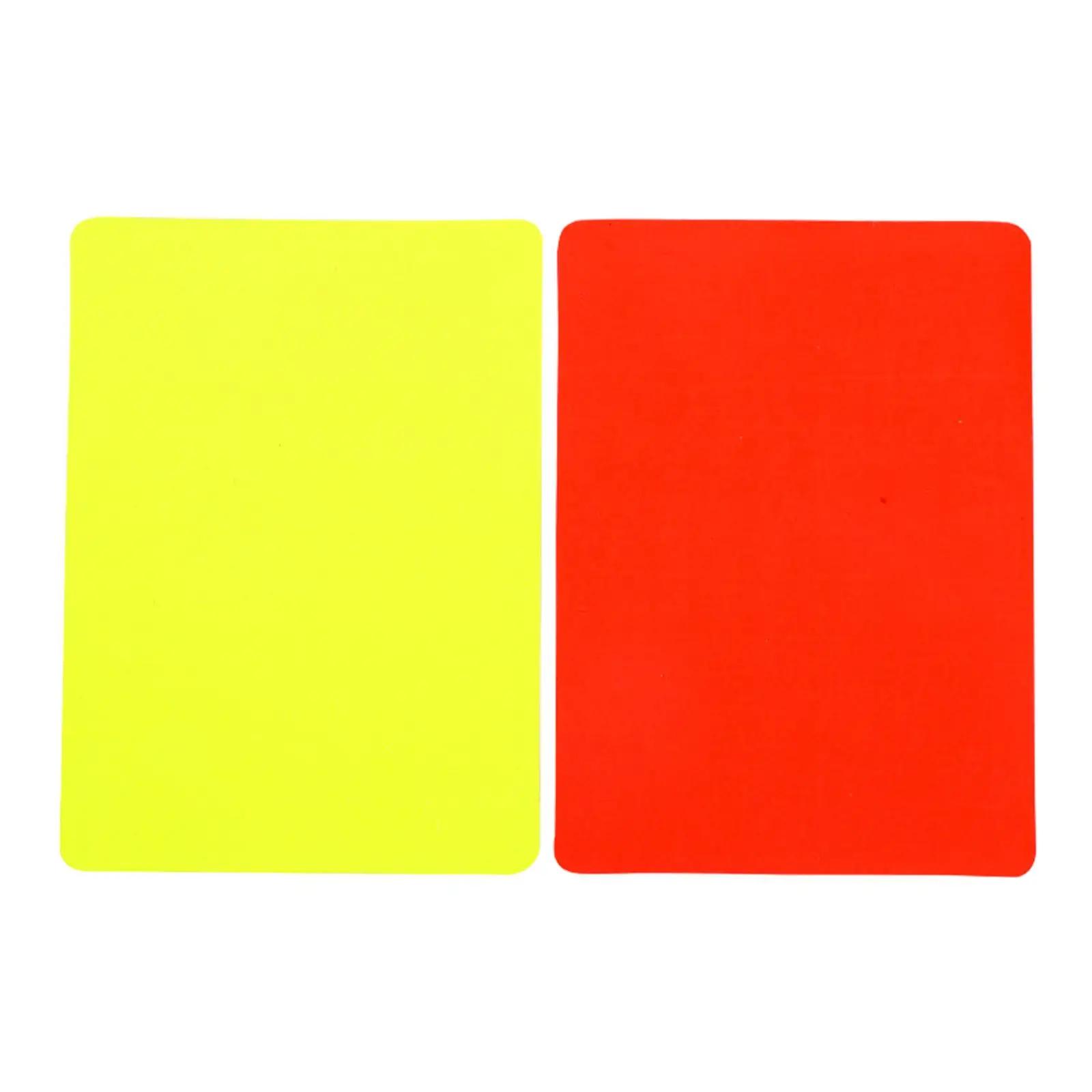 Futebol Árbitro Cartões Set, Durable Futebol, Cartão Amarelo e Vermelho para Campus Games, Futebol Match, Voleibol Competição, Basquete - Image 1