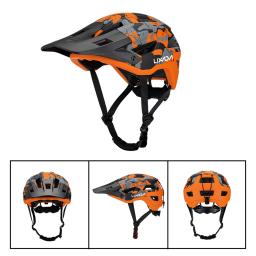 Lixada-Capacete de bicicleta com viseira removível para homens e mulheres, capacete de ciclismo, MTB Road Bike, mostrador ajustável, aberturas 14Air, 55-61cm - Image 3