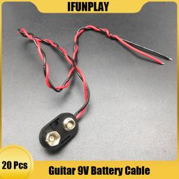 Captador ativo ativo 20 peças, para guitarra elétrica acústica e baixo 9 volts, capa para bateria, cabo de conexão 9 v, cabo de bateria acessórios para guitarra - Image 1