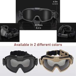 Óculos FMA Airsoft Regulador com ventilador, Óculos de segurança para os olhos, Tactical Paintball, versão atualizada, Anti Fog - Image 4