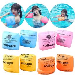 Flutuador inflável para adultos e crianças Anéis de natação em PVC Círculo flutuante Bóia de piscina, braçadeira, aprendizado aquático, esportes - Image 2