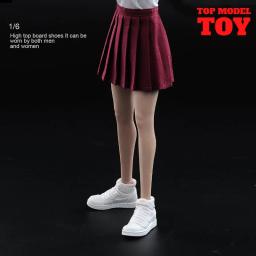 Sapatos de críquete branco modelo tênis, masculino e feminino soldado, pés removíveis, bonecas figura ação do corpo, 1:6 escala, 12" - Image 3