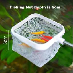 Aquarium Square Fishing Net com ventosa, cabo longo extensível, equipamento de pesca para pegar peixe, tanque de camarão, acessórios limpos - Image 2