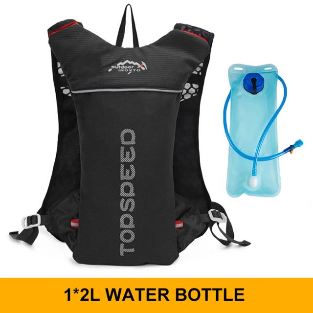 Mochila de Hidratação Ultraleve para Corrida: Colete Masculino Respirável e Saco de Água de 500ml para Maratonas e Atividades ao Ar Livre