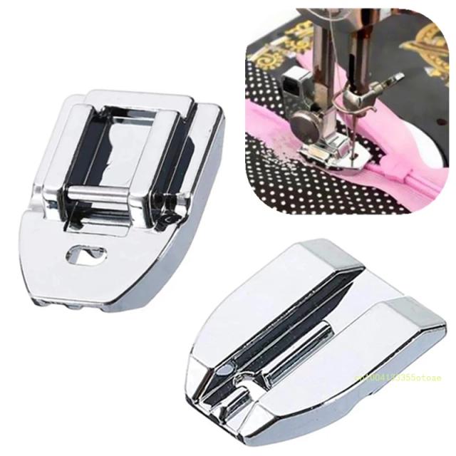 Pé Calcador para Zíper Invisível - Acessórios de Costura para Máquinas Domésticas Singer, Brother, Janome e Babylock 7306A