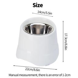 Tigela de comida de aço inoxidável de topo alto, tigela de cachorro de pés altos, pequena e média, adequada para animais altos, 1pc - Image 5