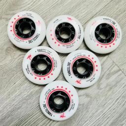 [72mm 76mm 80mm] roda de patinação da corrediça com dureza 90a, superfície geada pequena do plutônio durável do rosa roxo azul - Image 1