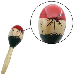 Abanadores de percussão com martelo de areia, maracas coloridas, festa tropical de madeira, brinquedos musicais para crianças e bebês, 1 par - Image 4