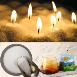 Cera de areia branca 500g/1000g, cera de flor de gelo, faça você mesmo, acessórios de fabricação de velas, floco de neve, vela de cera, pintura de paisagem, copo de areia - Image 1