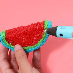 Caneta de impressão 3d conjunto forchildren diy canetas crianças aniversário presente criativo brinquedos com adaptador energia 12 cores 36m pla filamento caixa viagem - Image 4