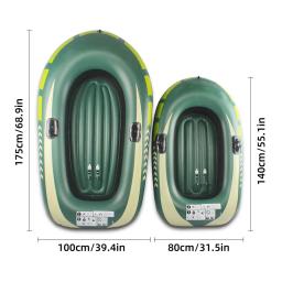 Barco inflável com válvula dupla para interação pai-filho, canoa de caiaque, barco de pesca, 1-2 pessoas, atividades na piscina - Image 6