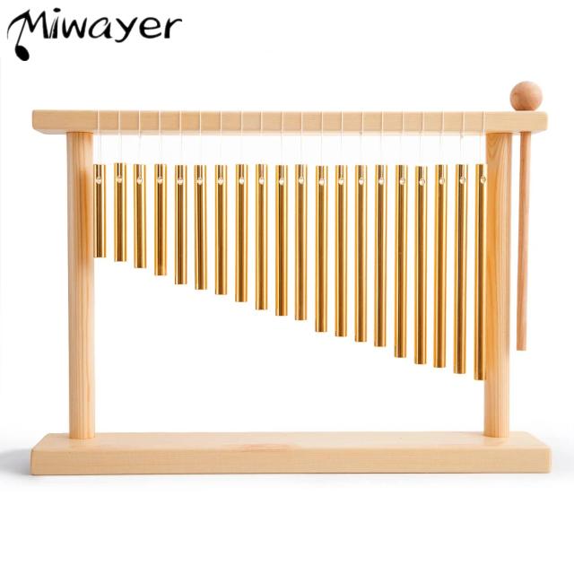 Chime de Mesa Miwayer com 20 Notas - Carrilhão de Percussão com Martelo para Criação Musical
